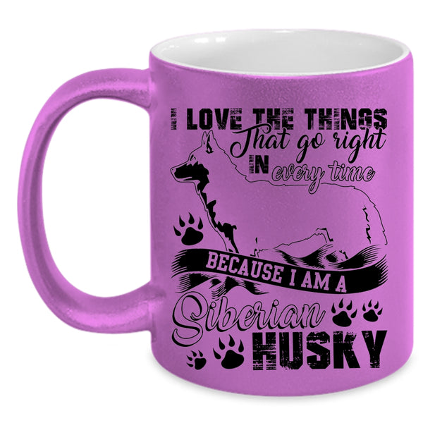 Cute Siberian Husky Coffee Mug, I Am A Siberian Husky Accent Mug