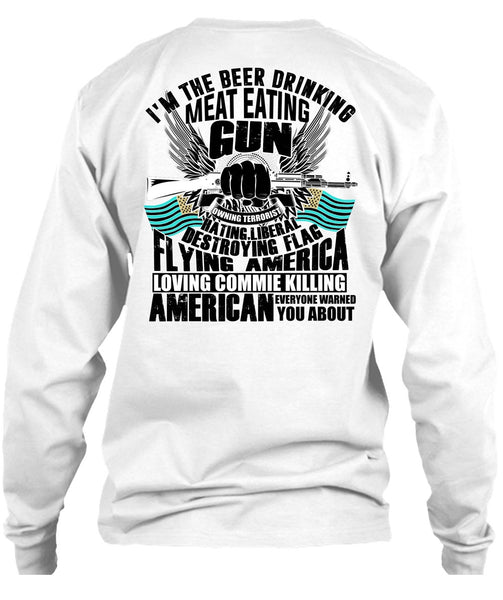 Meat Eating Gun T Shirt, I Love Gun T Shirt
