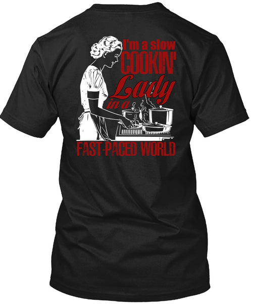 A black t-shirt with the shopify logo