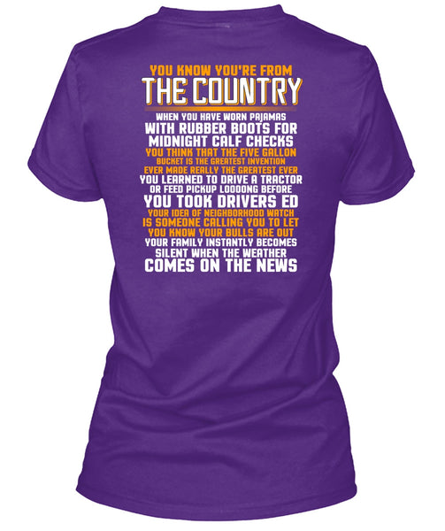 You're From The Country T Shirt, Being A Veteran T Shirt