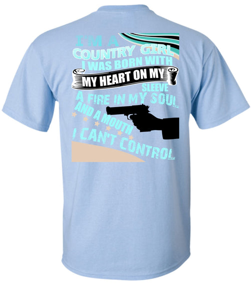 I'm A Country Girl T Shirt, I Love Veteran T Shirt