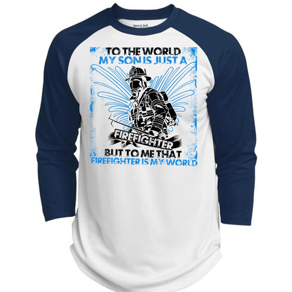 I'm Just A Girl Who Fell In Love T Shirt, I Love Firefighter T Shirt, Awesome T-Shirts  (Polyester Game Baseball Jersey)