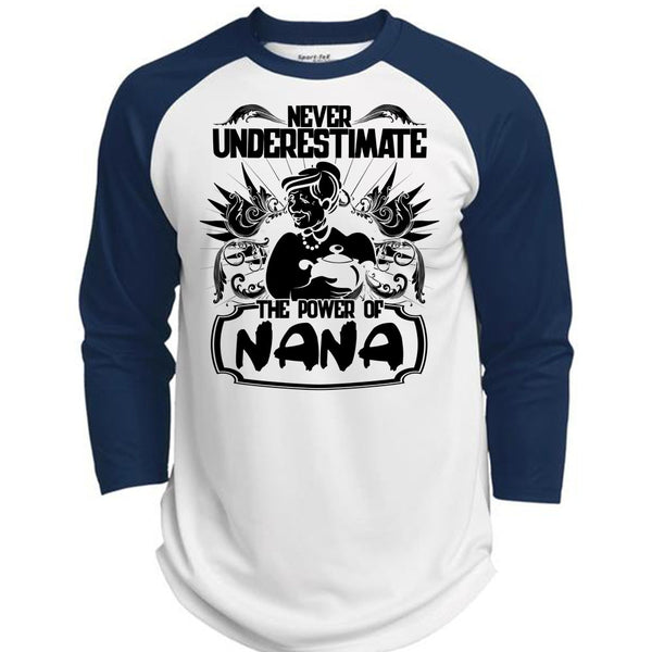 Never Underestimate The Power Of Nana T Shirt, I Love Nana T Shirt, Awesome T-Shirts  (Polyester Game Baseball Jersey)
