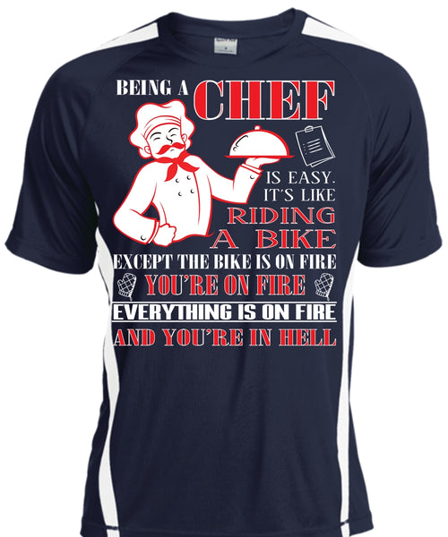 Being A Chef Is Easy T Shirt, It's Like Riding A Bike T Shirt