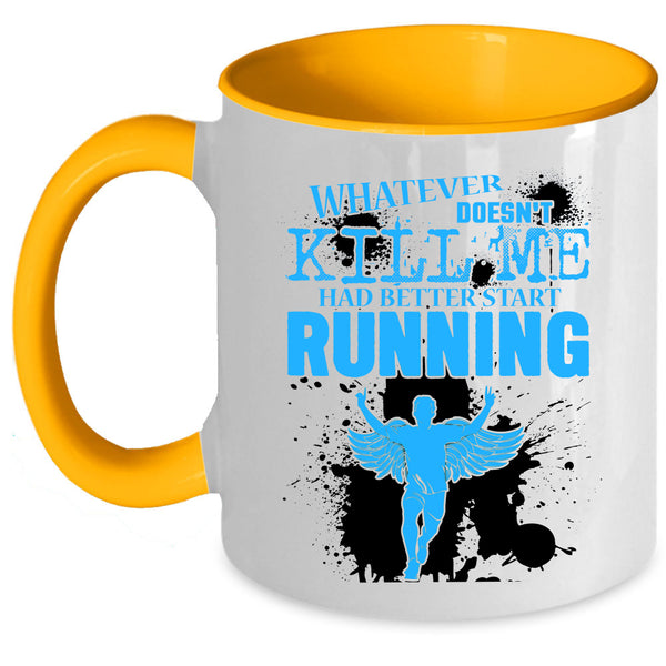 Cool Gift For Runner Coffee Mug, Running Accent Mug