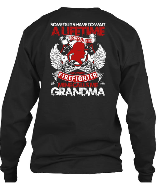 Meet Their Favorite Firefighter T Shirt, Calls Me Grandma T Shirt