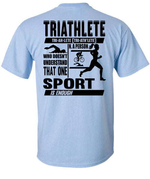 Triathlete T Shirt, I Love Running T Shirt
