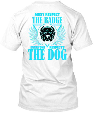 A black t-shirt with the shopify logo