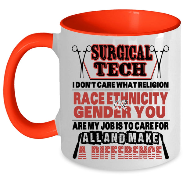 Cool Surgical Tech Coffee Mug, Surgical Tech Accent Mug