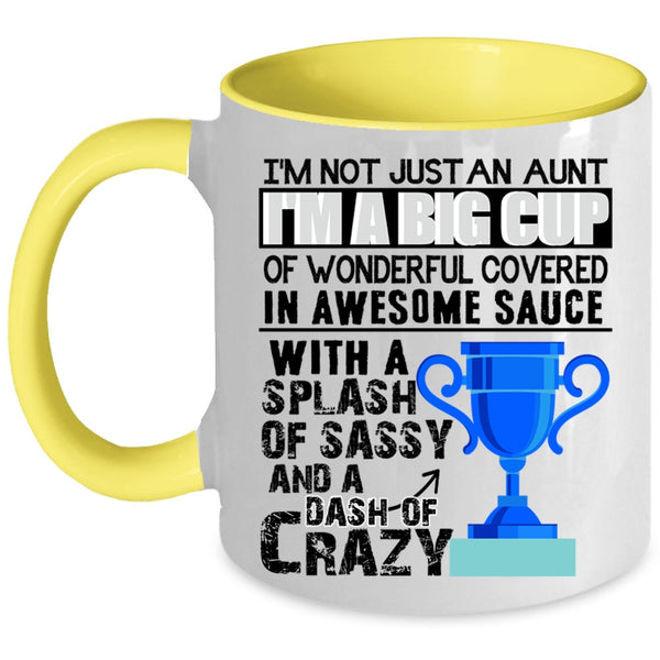 Awesome Aunt Coffee Mug, I'm Not Just An Aunt Accent Mug
