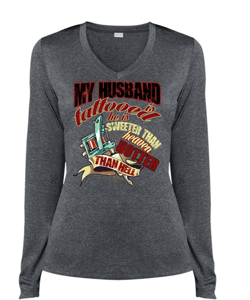 My Husband Is Tattooed T Shirt, He Is Sweeter T Shirt