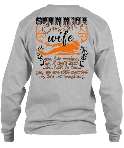 Swimming Coach's Wife T Shirt, I Love Swimming T Shirt