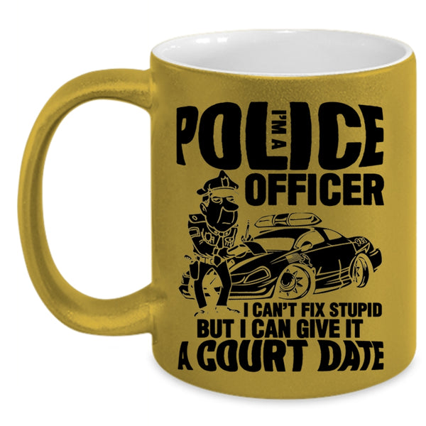 Awesome Police Officer Coffee Mug, I'm A Police Officer Accent Mug
