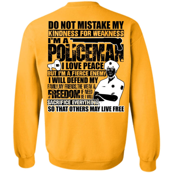 I Love Police T Shirt, I'm A Policeman Sweatshirt
