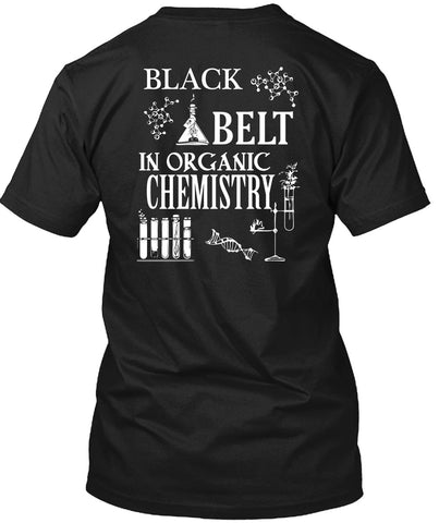 A black t-shirt with the shopify logo