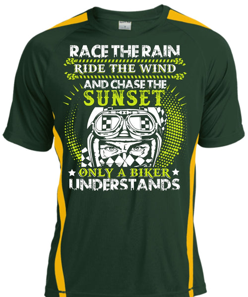 Race The Rain T Shirt, Only A Biker Understands T Shirt, Cool Shirt