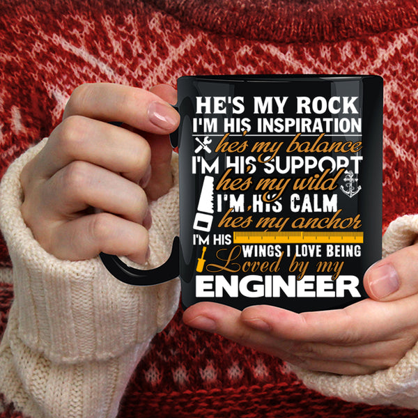 I Love Being Loved By My Engineer Coffee Mug, Cool Couple Coffee Cup