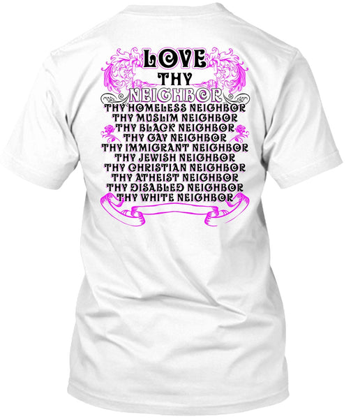 A black t-shirt with the shopify logo