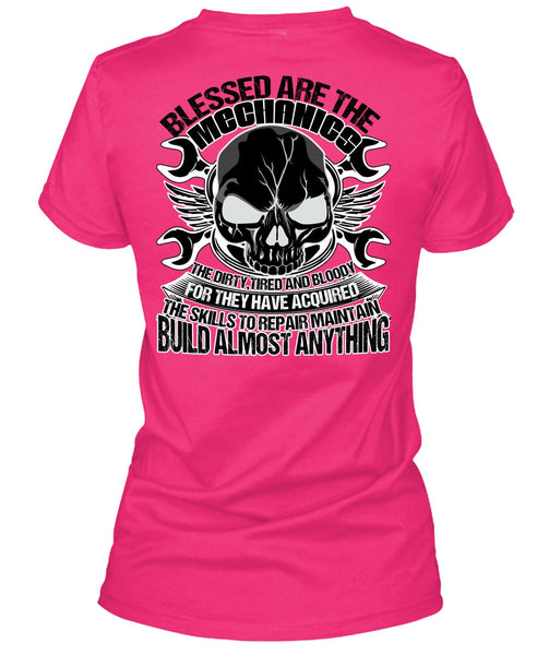 Blessed Are The Mechanics T Shirt, I Love Mechanic T Shirt