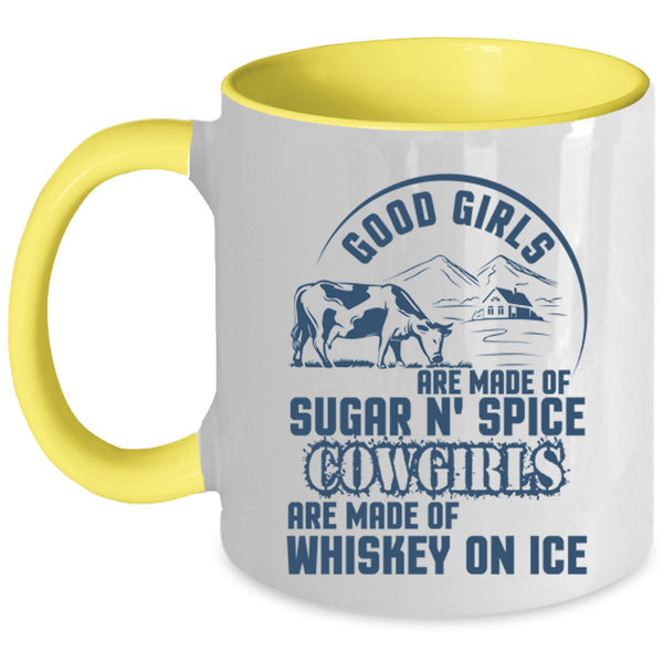 Whiskey On Ice Coffee Mug, Good Girls Are Made Of Sugar Accent Mug