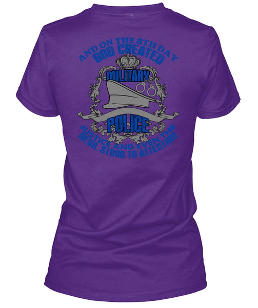 God Created Military Police T Shirt, Being A Police T Shirt