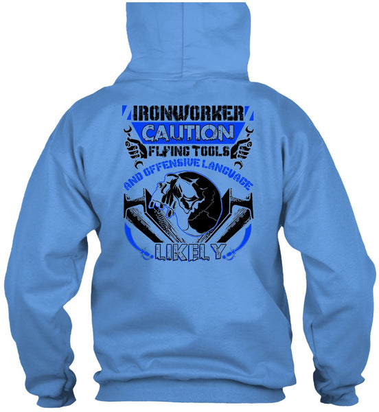 Ironworker Caution Flying Tools T Shirt, I Love Ironworker T Shirt
