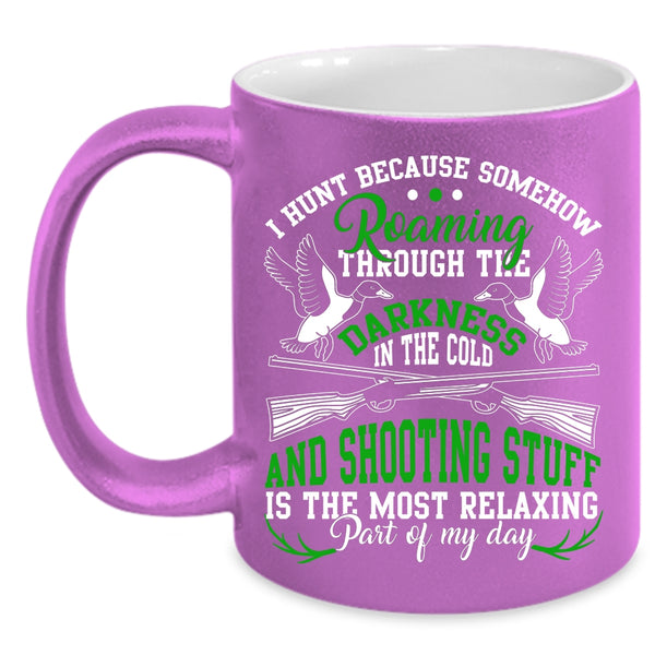 I Hunt Coffee Mug, Funny Turkey Hunting Coffee Cup
