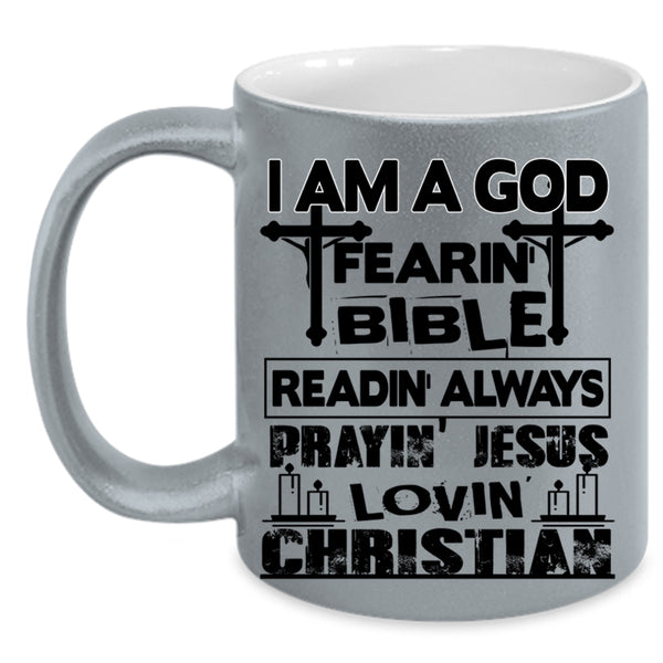 Awesome Coffee Mug, I Am A Loving Christian Accent Mug