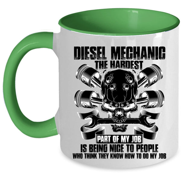 Best Gift For Diesel Mechanic Coffee Mug, Diesel Mechanic Accent Mug