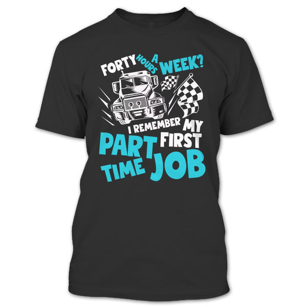 A black t-shirt with the shopify logo