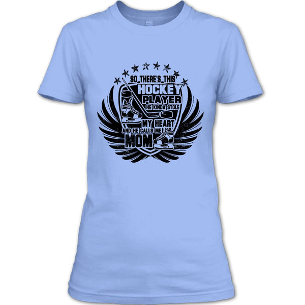 There's This Hockey Player T Shirt, Coolest Hockey Mom T Shirt