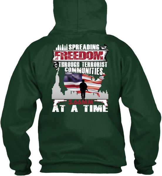 Spreading Freedom T Shirt, Being A Veteran T Shirt