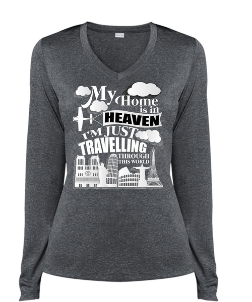 My Home Is In Heaven T Shirt, I'm Just Travelling T Shirt