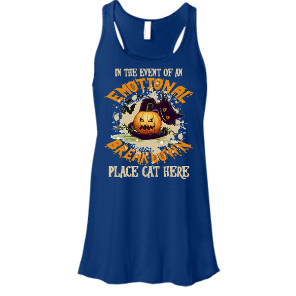 In The Event Of An Emotional Breakdown T Shirt, Place Cat Here T Shirt, Cool T Shirt