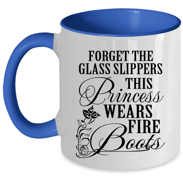 Cool Girls Coffee Mug, This Princess Wears Fire Boots Accent Mug