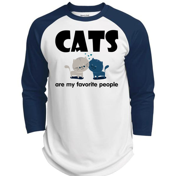 Cats Are My Favorite People T Shirt, I Love My Cat T Shirt, Favorite T Shirt  (Polyester Game Baseball Jersey)