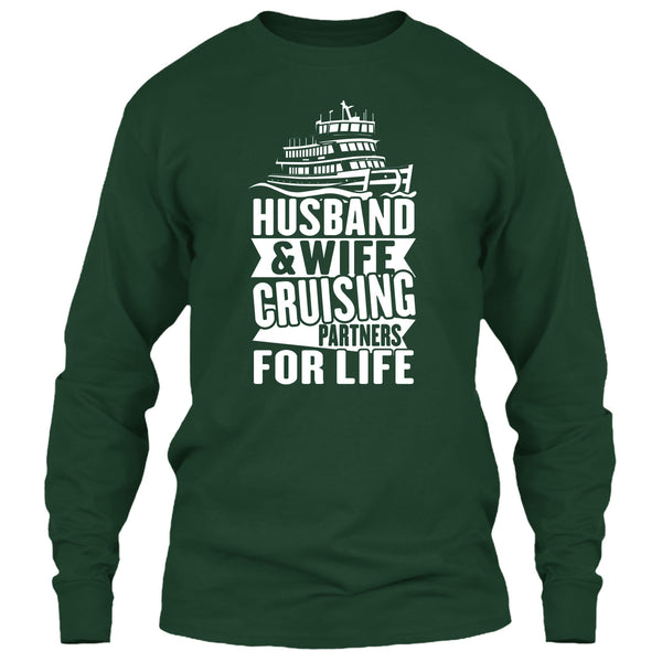 Husband & Wife T Shirt, Cruising Partners For Life T Shirt