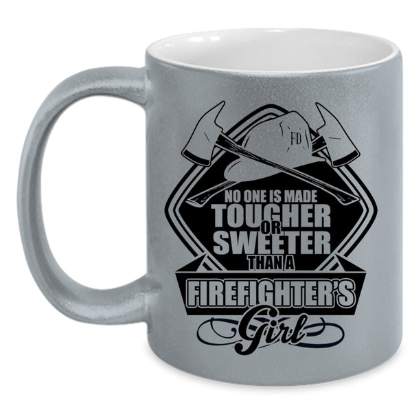 Beautiful Wife Coffee Mug, Firefighter's Girl Accent Mug