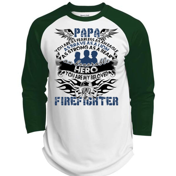 You Are My Beloved Firefighter T Shirt, I Love Papa T Shirt, Awesome T-Shirts  (Polyester Game Baseball Jersey)