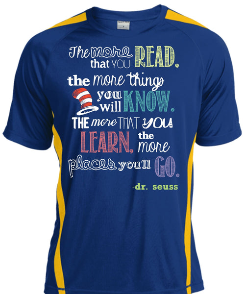 Dr. Seuss T Shirt, The More Things You Will Know T Shirt, The Cat in the Hat T Shirt, You Learn T Shirt, Cool Shirt