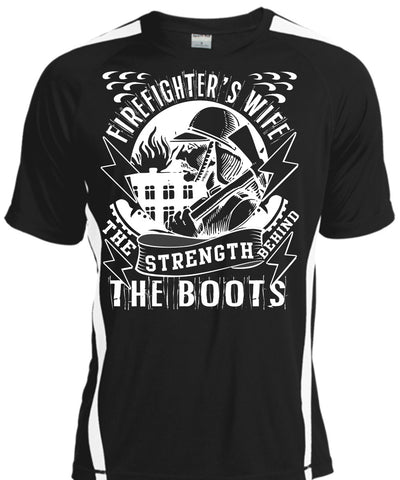 A black t-shirt with the shopify logo