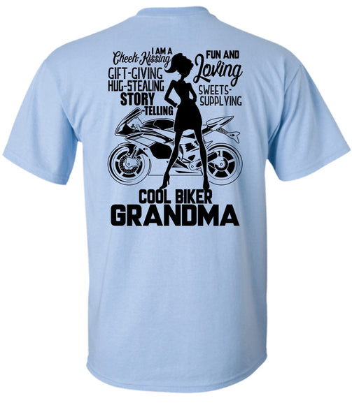 Cool Biker Grandma T Shirt, I Love Biking T Shirt