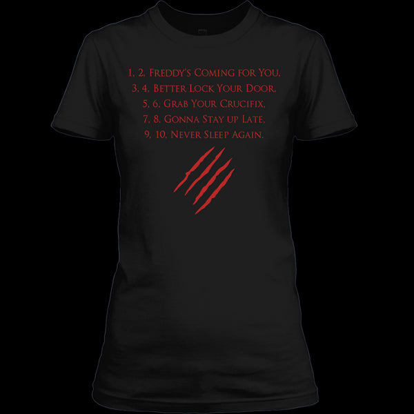 A black t-shirt with the shopify logo