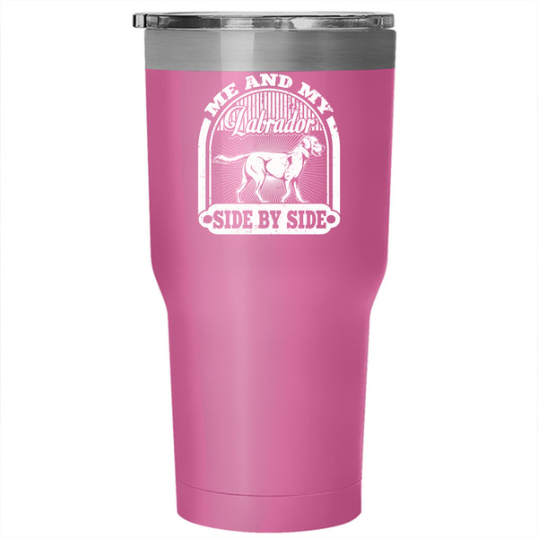 Me And My Labrador Side By Side Tumbler 30 oz Stainless Steel, I Love My Labrador Travel Mug