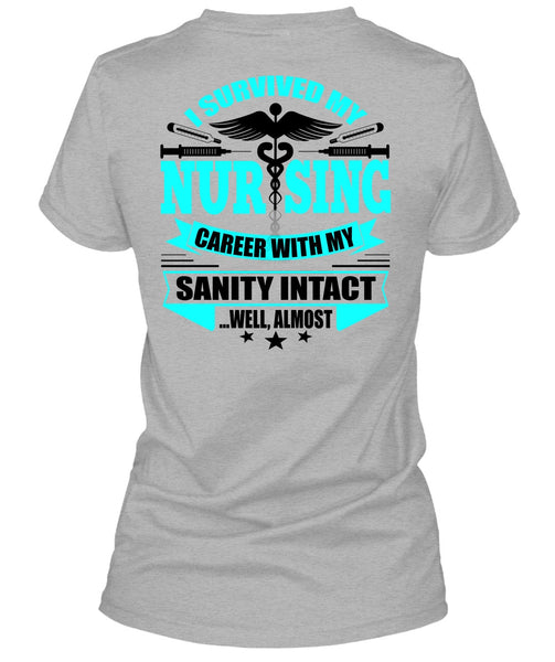 I Survived My Nursing T Shirt, I Love Nursing T Shirt