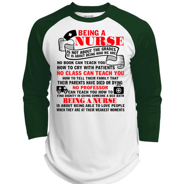 Being A Nurse T Shirt, I Love Nursing T Shirt, Awesome T-Shirts  (Polyester Game Baseball Jersey)
