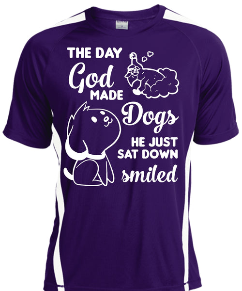 The Day God Made Dogs He Just Sat Down Smiled T Shirt, Pets T Shirt, I Love Dog T Shirt