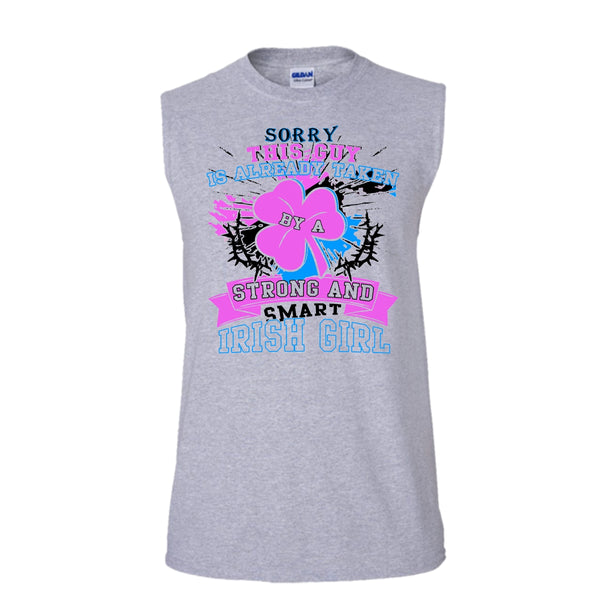 I'm Already Taken T Shirt, Coolest Irish's Husband T Shirt, Awesome t-shirts (Men's Cotton Sleeveless)