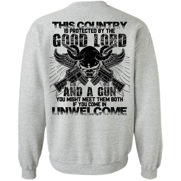 I Love Gunning T Shirt, Good Lord And A Gun Sweatshirt