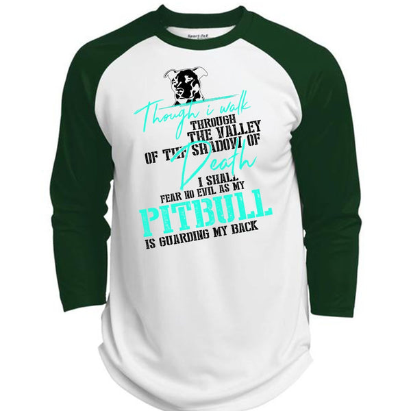 My Pit Bull Is Guarding My Back T Shirt, I Love Dog T Shirt, Awesome T-Shirts  (Polyester Game Baseball Jersey)